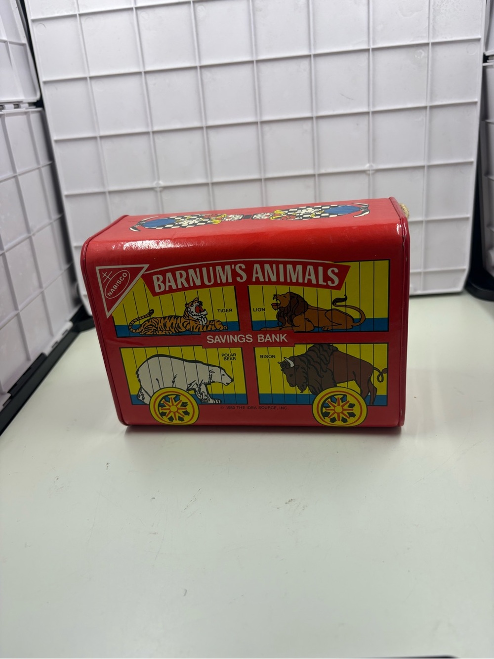 Red Barnum's Animals Savings Bank